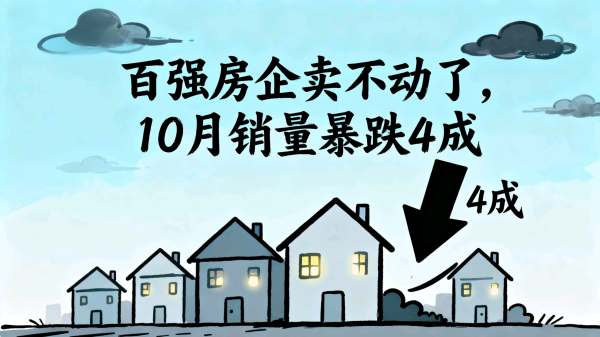 北京股票配资平台 百强房企卖不动了，10月销量暴跌4成